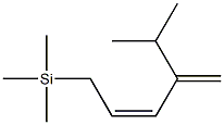 [(2Z)-4-Isopropyl-2,4-pentadienyl]trimethylsilane Structure