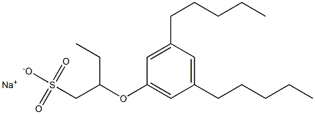 2-(3,5-Dipentylphenoxy)butane-1-sulfonic acid sodium salt