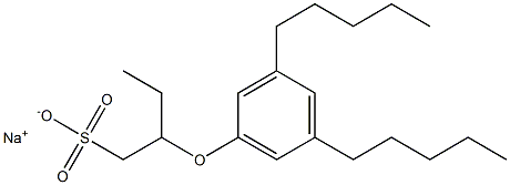 2-(3,5-Dipentylphenoxy)butane-1-sulfonic acid sodium salt|