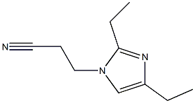 1-(2-Cyanoethyl)-2,4-diethyl-1H-imidazole,,结构式