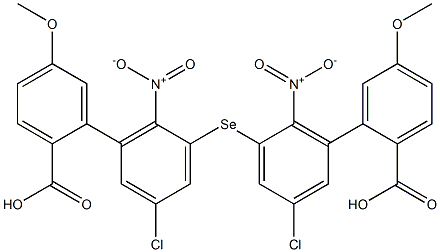 2-Carboxy-5-methoxyphenyl(2-nitro-5-chlorophenyl) selenide 结构式