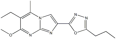 2-(5-Propyl-1,3,4-oxadiazol-2-yl)-6-ethyl-7-methoxy-5-methylimidazo[1,2-a]pyrimidine