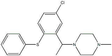 1-[1-[5-Chloro-2-(phenylthio)phenyl]ethyl]-4-methylpiperazine Structure