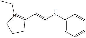 1-Ethyl-2-[2-(phenylamino)ethenyl]-1-pyrroline-1-ium Structure