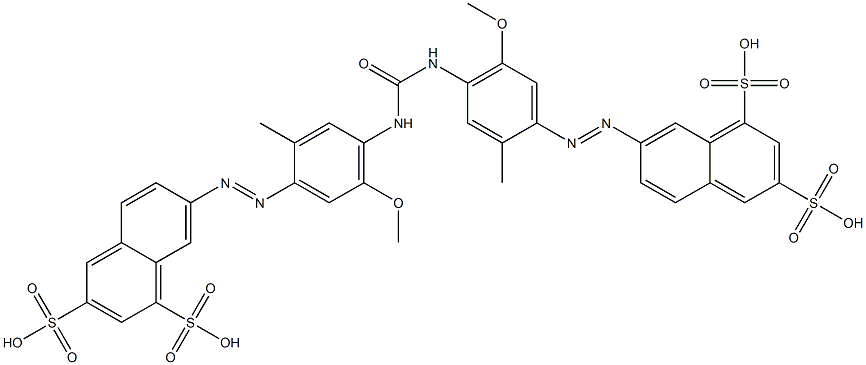7,7'-[Carbonylbis[imino(5-methoxy-2-methyl 4,1-phenylene)azo]]bis(1,3-naphthalenedisulfonic acid)|