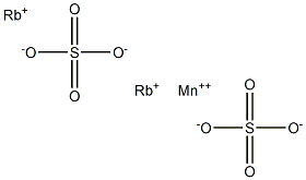硫酸マンガン(II)ルビジウム 化学構造式