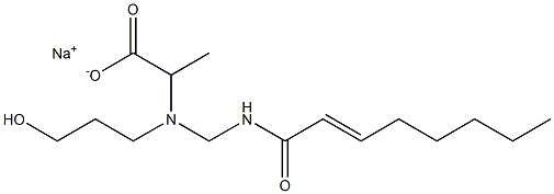 2-[N-(3-Hydroxypropyl)-N-(2-octenoylaminomethyl)amino]propionic acid sodium salt|