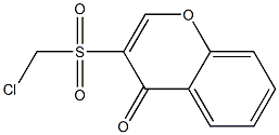 3-Chloromethylsulfonyl-4H-1-benzopyran-4-one Structure