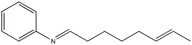 N-(6-Octen-1-ylidene)aniline Structure