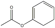 酢酸シクロヘキサ-1,3-ジエン-1-イル 化学構造式