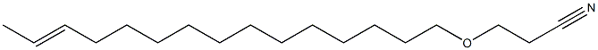 3-(13-Pentadecenyloxy)propionitrile Structure