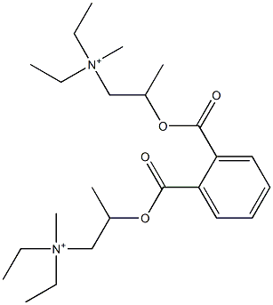 N,N'-[Phthaloylbis(oxy)bis(2-methyl-2,1-ethanediyl)]bis[N-ethyl-N-methylethanaminium] Struktur