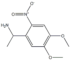 1-(4,5-Dimethoxy-2-nitrophenyl)ethylamine 结构式