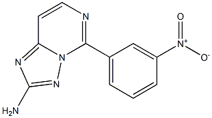 2-Amino-5-[3-nitrophenyl][1,2,4]triazolo[1,5-c]pyrimidine Structure