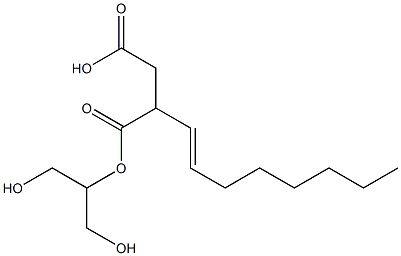 2-(1-Octenyl)succinic acid hydrogen 1-[2-hydroxy-1-(hydroxymethyl)ethyl] ester Structure