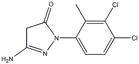 3-Amino-1-(3,4-dichloro-2-methylphenyl)-5(4H)-pyrazolone Structure