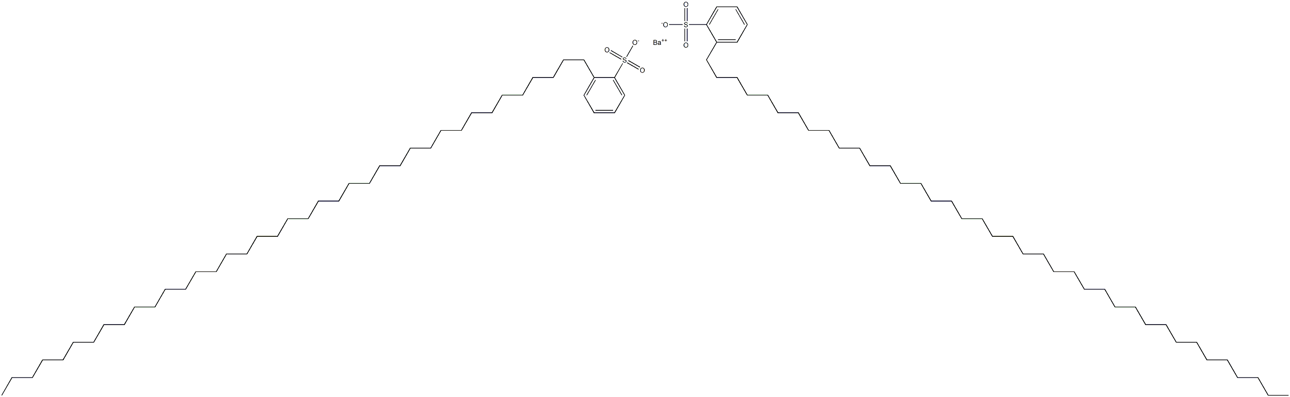Bis[2-(nonatriacontan-1-yl)benzenesulfonic acid]barium salt Structure