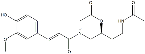 (-)-N-[(S)-4-Acetylamino-2-acetyloxybutyl]-4-hydroxy-3-methoxycinnamamide|