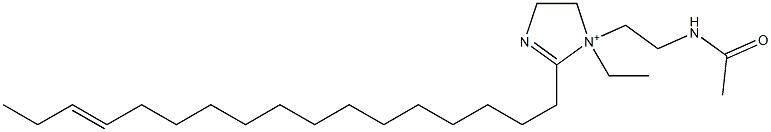 1-[2-(Acetylamino)ethyl]-1-ethyl-2-(14-heptadecenyl)-2-imidazoline-1-ium Structure