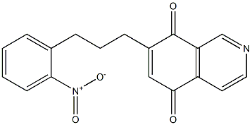 7-[3-(2-Nitrophenyl)propyl]isoquinoline-5,8-dione,,结构式