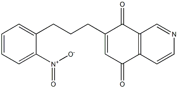  7-[3-(2-Nitrophenyl)propyl]isoquinoline-5,8-dione