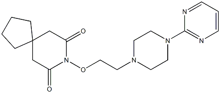  8-[2-[4-(2-Pyrimidinyl)-1-piperazinyl]ethoxy]-8-azaspiro[4.5]decane-7,9-dione