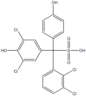 (2,3-Dichlorophenyl)(3,5-dichloro-4-hydroxyphenyl)(4-hydroxyphenyl)methanesulfonic acid