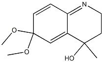 2,3,4,6-Tetrahydro-4-hydroxy-6,6-dimethoxy-4-methylquinoline Structure
