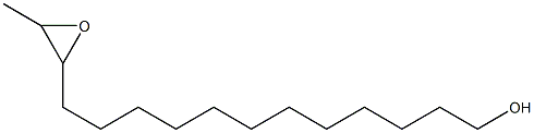 13,14-Epoxypentadecan-1-ol Structure