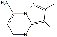 2,3-ジメチルピラゾロ[1,5-a]ピリミジン-7-アミン 化学構造式