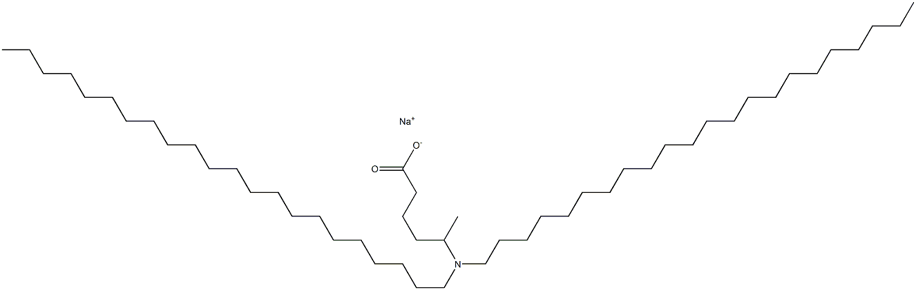 5-(Didocosylamino)hexanoic acid sodium salt,,结构式