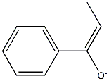 1-フェニル-1-プロペン-1-オラート 化学構造式