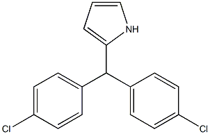 2-[ビス(4-クロロフェニル)メチル]-1H-ピロール 化学構造式