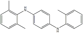 N-(2,6-ジメチルフェニル)-N'-(2-メチルフェニル)-p-フェニレンジアミン 化学構造式