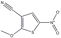 2-Methoxy-5-nitro-3-cyanothiophene Struktur