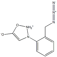 3-[2-Azidomethylphenyl]-1,2,3-oxadiazole -ium-5-olate,,结构式
