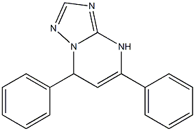 5,7-Diphenyl-4,7-dihydro[1,2,4]triazolo[1,5-a]pyrimidine 结构式
