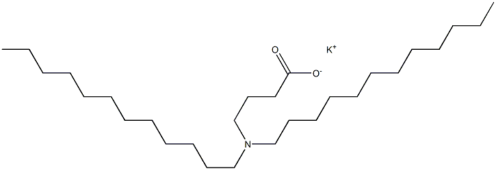 4-(Didodecylamino)butyric acid potassium salt,,结构式