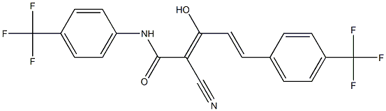 5,N-Bis(4-trifluoromethylphenyl)-2-cyano-3-hydroxy-2,4-pentadienamide|