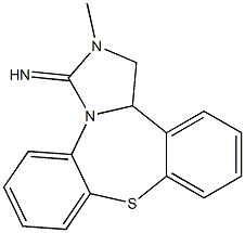 2-Methyl-1,13b-dihydrodibenz[b,f]imidazo[1,5-d][1,4]thiazepin-3(2H)-imine Structure