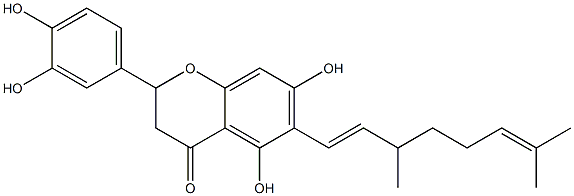 2-(3,4-Dihydroxyphenyl)-2,3-dihydro-5,7-dihydroxy-6-[(1E)-3,7-dimethyl-1,6-octadienyl]-4H-1-benzopyran-4-one