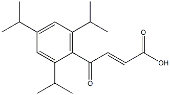 3-(2,4,6-Triisopropylbenzoyl)acrylic acid,,结构式