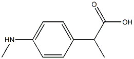 2-[4-(Methylamino)phenyl]propionic acid Structure