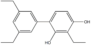 2-Ethyl-4-(3,5-diethylphenyl)benzene-1,3-diol 结构式