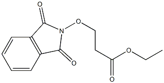 3-(1,3-ジオキソイソインドリン-2-イルオキシ)プロピオン酸エチル 化学構造式