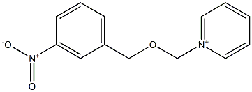 1-[[(3-Nitrophenyl)methoxy]methyl]pyridinium,,结构式