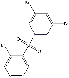 3,5-ジブロモフェニル2-ブロモフェニルスルホン 化学構造式