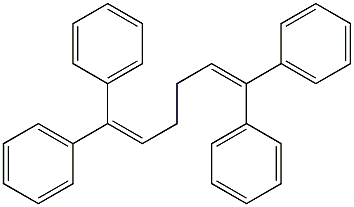 1,1,6,6-Tetraphenyl-1,5-hexadiene Structure