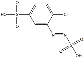 2-Chloro-5-sulfobenzenediazosulfonic acid,,结构式