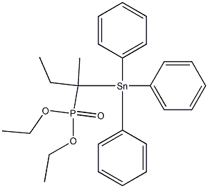 1-Triphenylstannyl-1-methylpropylphosphonic acid diethyl ester|